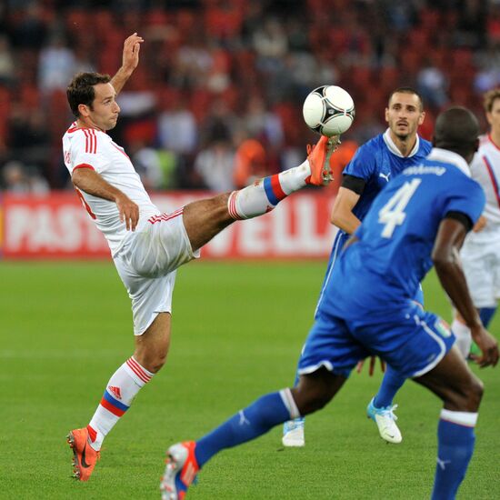 Football. Friendly match between Italy and Russia