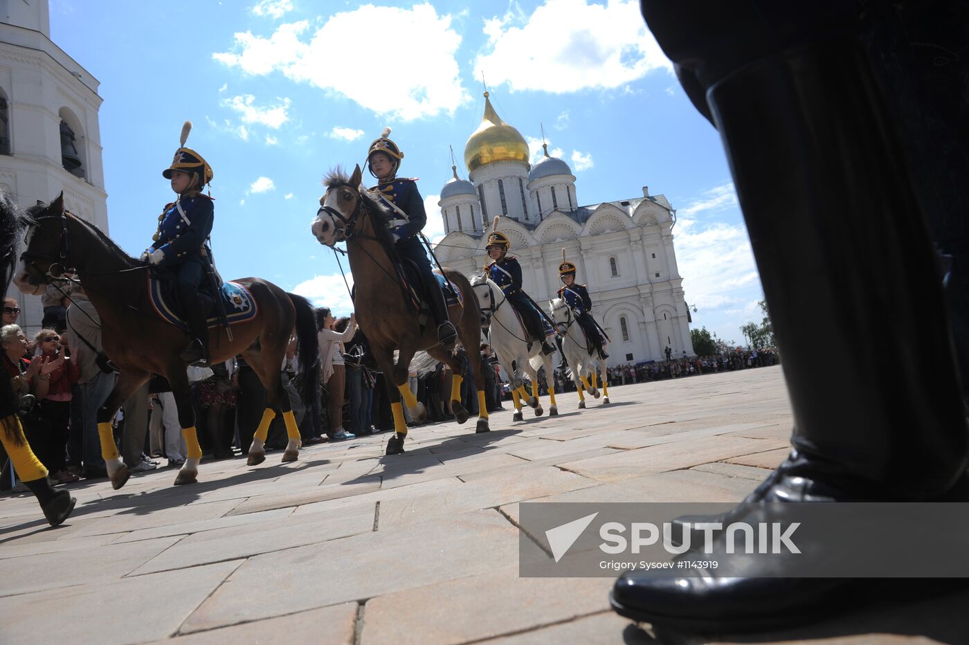 Separation ceremony of President regiment horse and foot guards