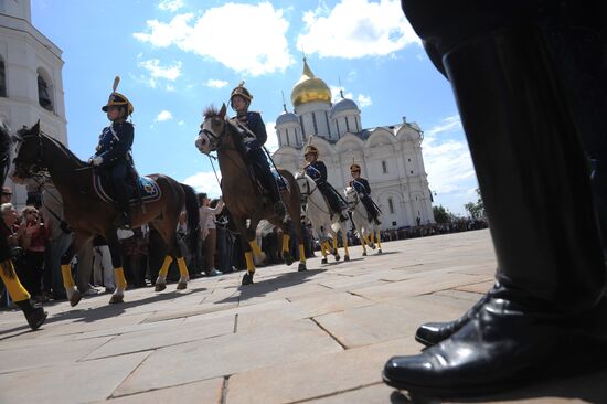Separation ceremony of President regiment horse and foot guards