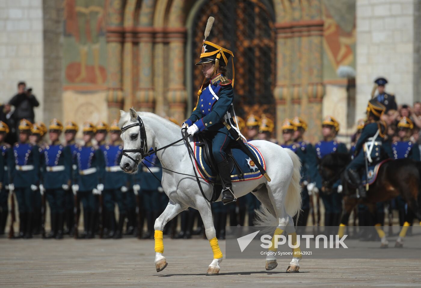 Separation ceremony of President regiment horse and foot guards