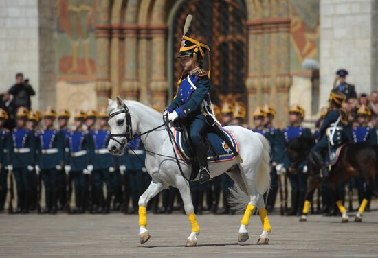 Separation ceremony of President regiment horse and foot guards