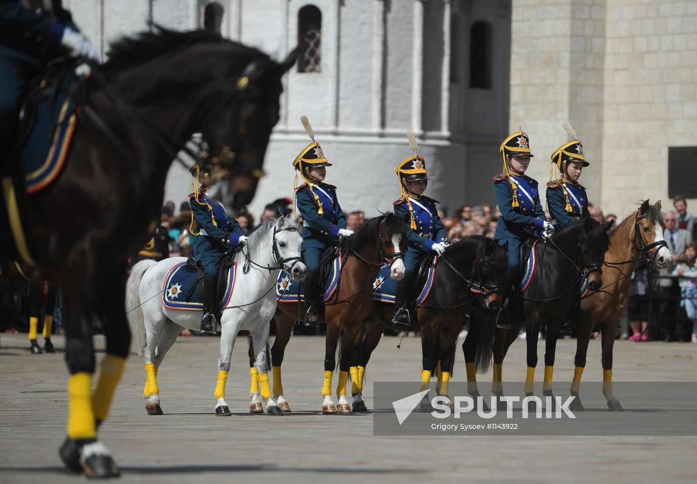 Separation ceremony of President regiment horse and foot guards