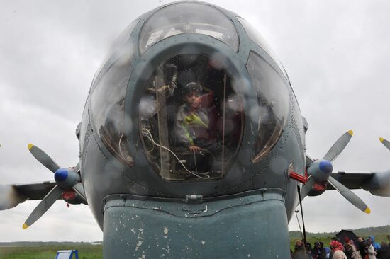 Performance by Russian Knights and Swifts aerobatic teams