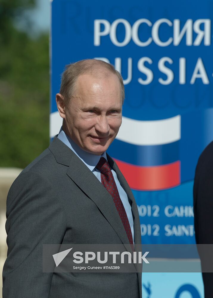 President V.Putin meets with EU leaders in Strelnya