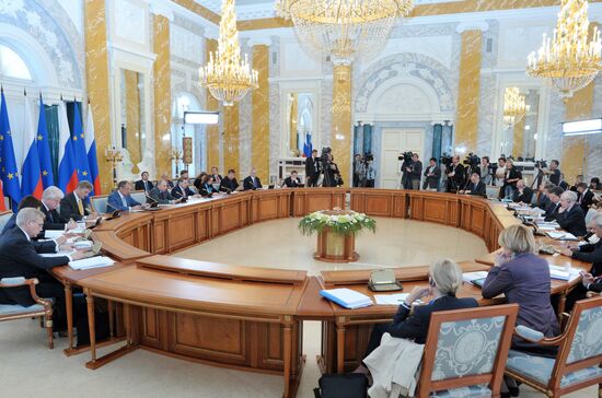 Russian President V.Putin at Russia-EU summit