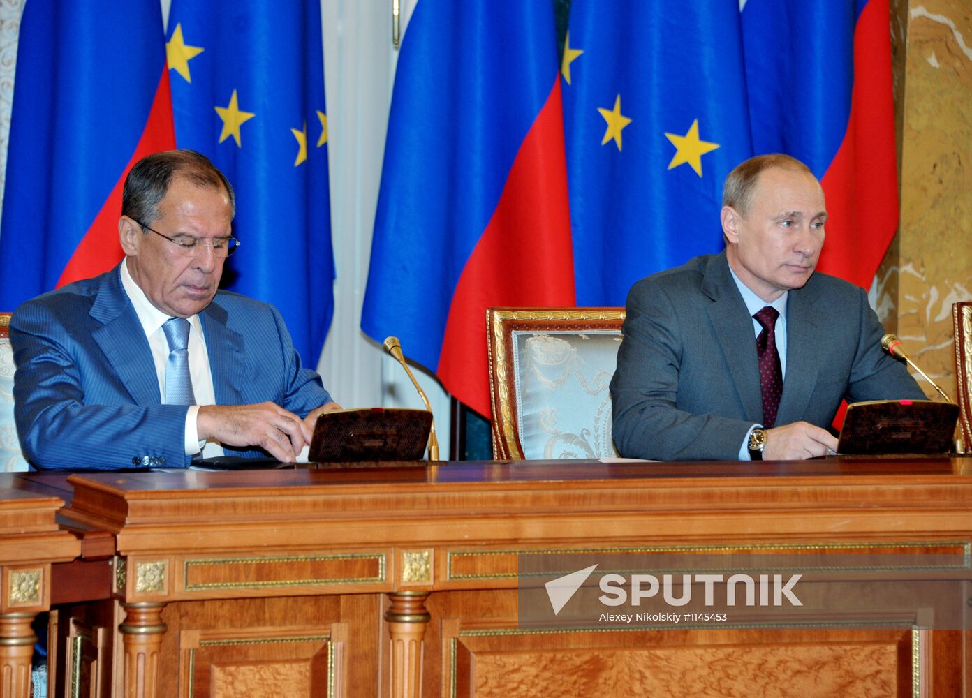 Russian President V.Putin at Russia-EU summit