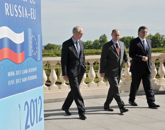 Russian President V.Putin at Russia-EU summit
