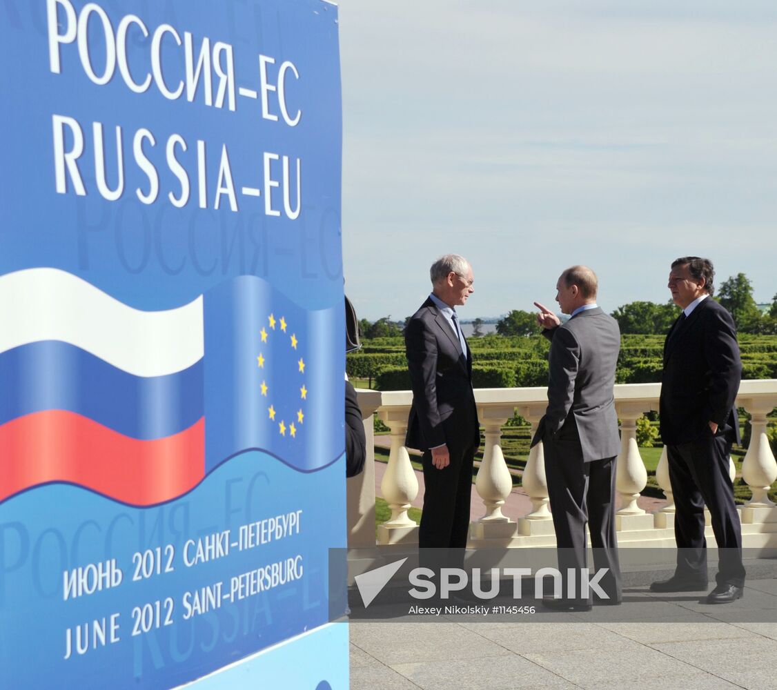 Russian President V.Putin at Russia-EU summit