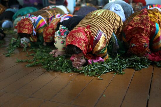 Celebration of religious feast of Holy Trinity