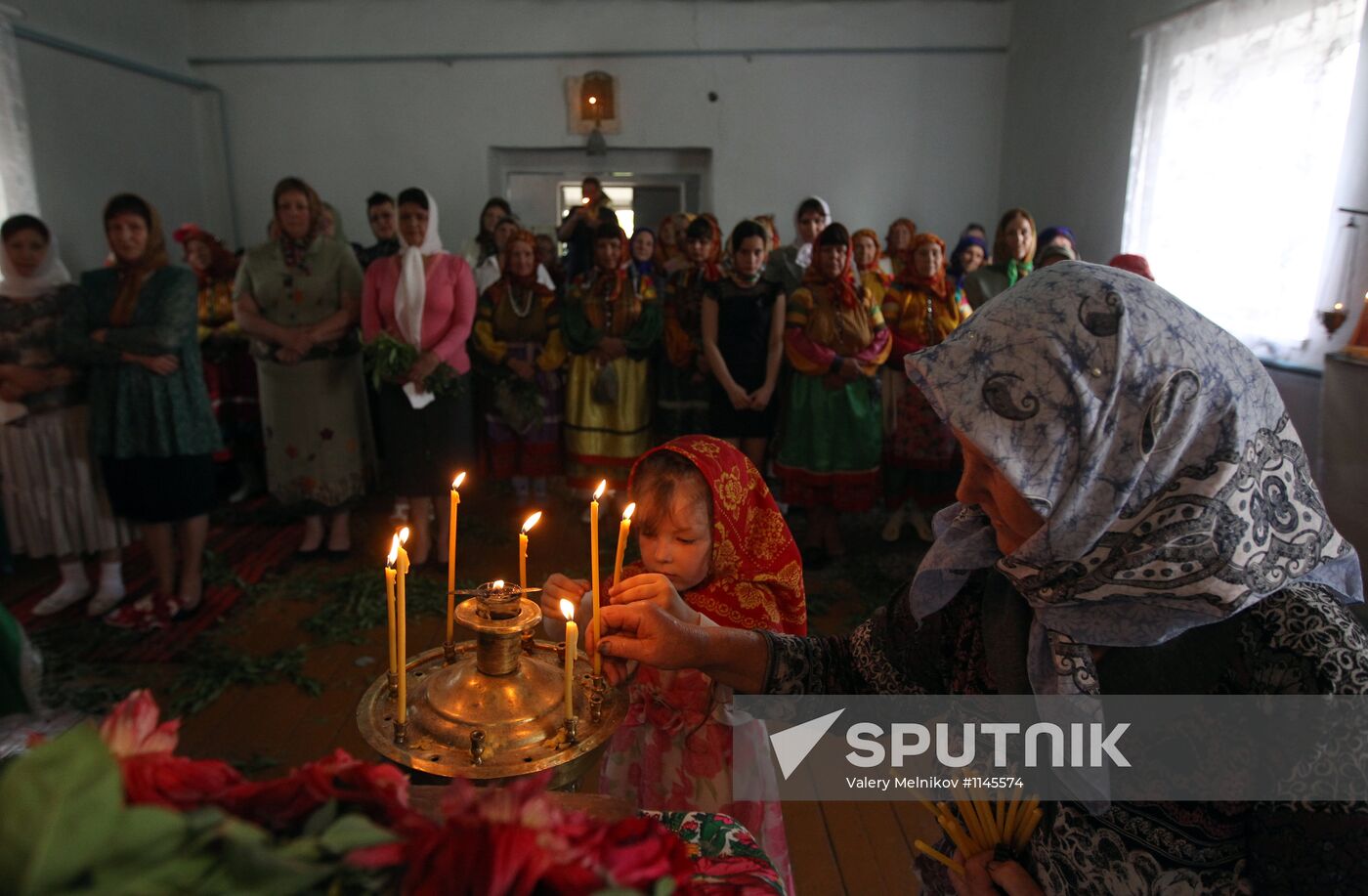 Celebration of religious feast of Holy Trinity