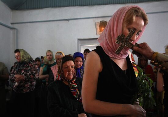Celebration of religious feast of Holy Trinity