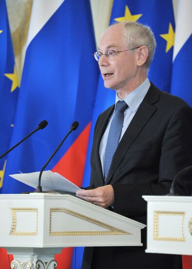 Joint news conference by participants in Russia-EU summit