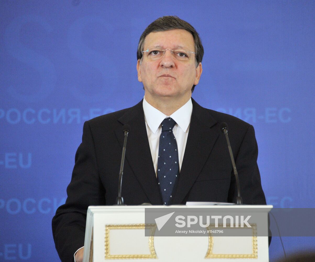 Joint news conference by participants in Russia-EU summit