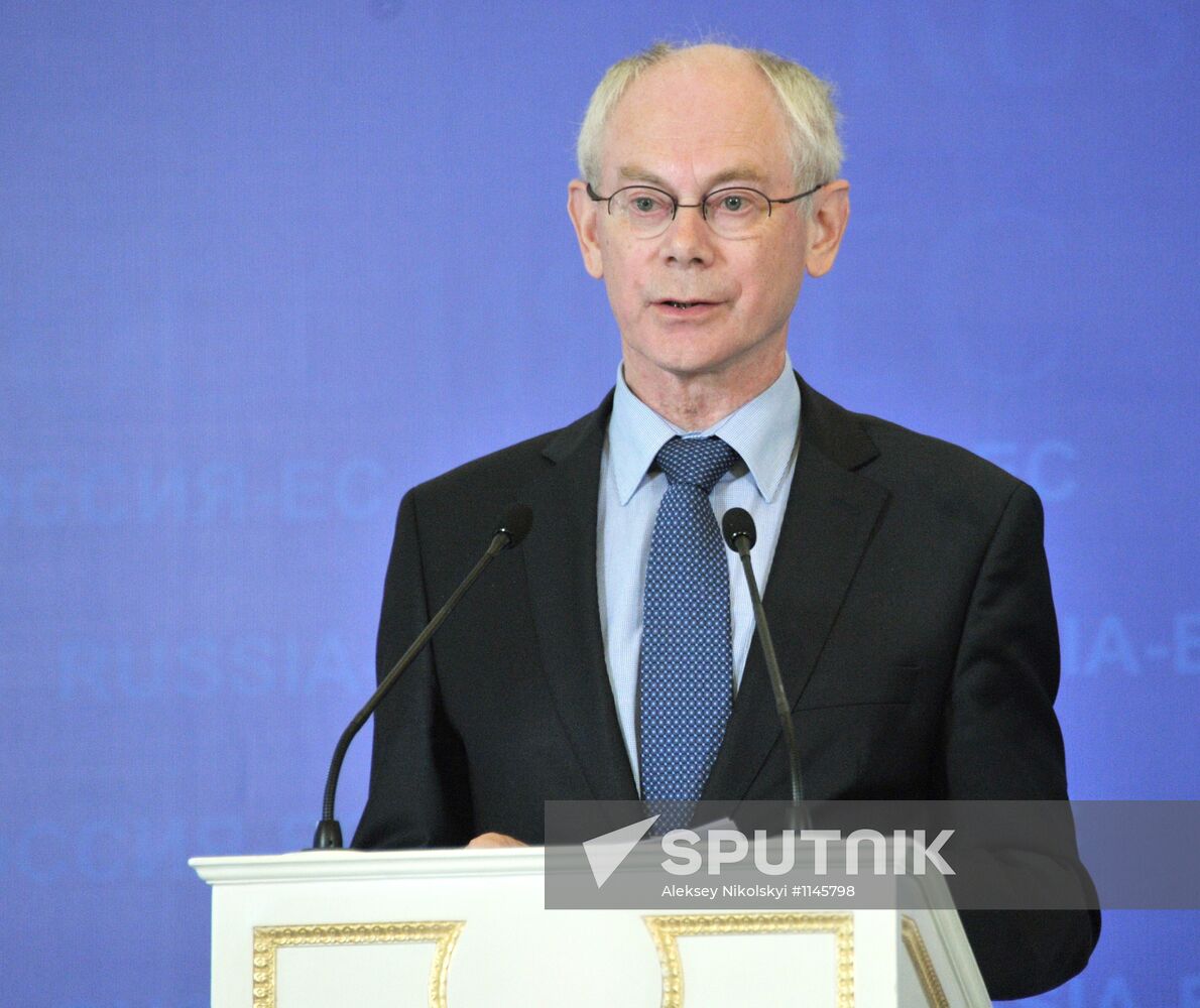 Joint news conference by participants in Russia-EU summit