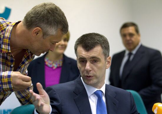 Mikhail Prokhorov announces founding of Civil Platform party