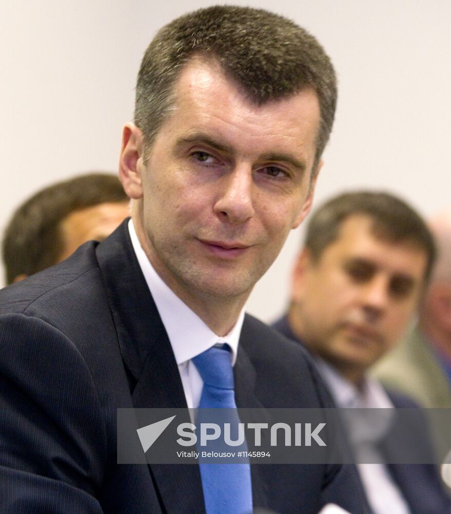 Mikhail Prokhorov announces founding of Civil Platform party