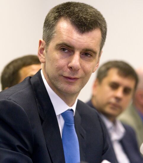 Mikhail Prokhorov announces founding of Civil Platform party