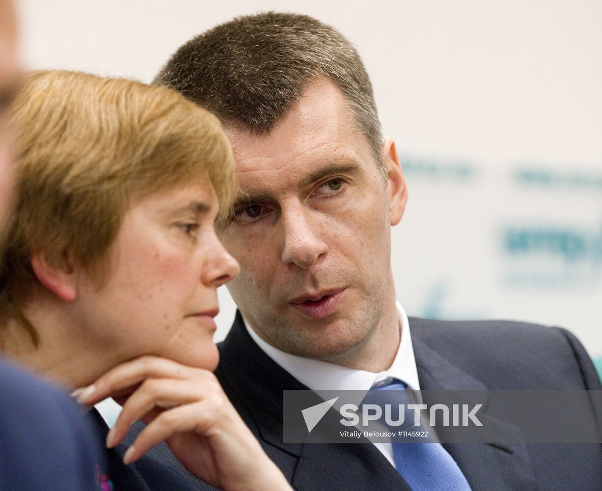 Mikhail Prokhorov announces founding of Civil Platform party