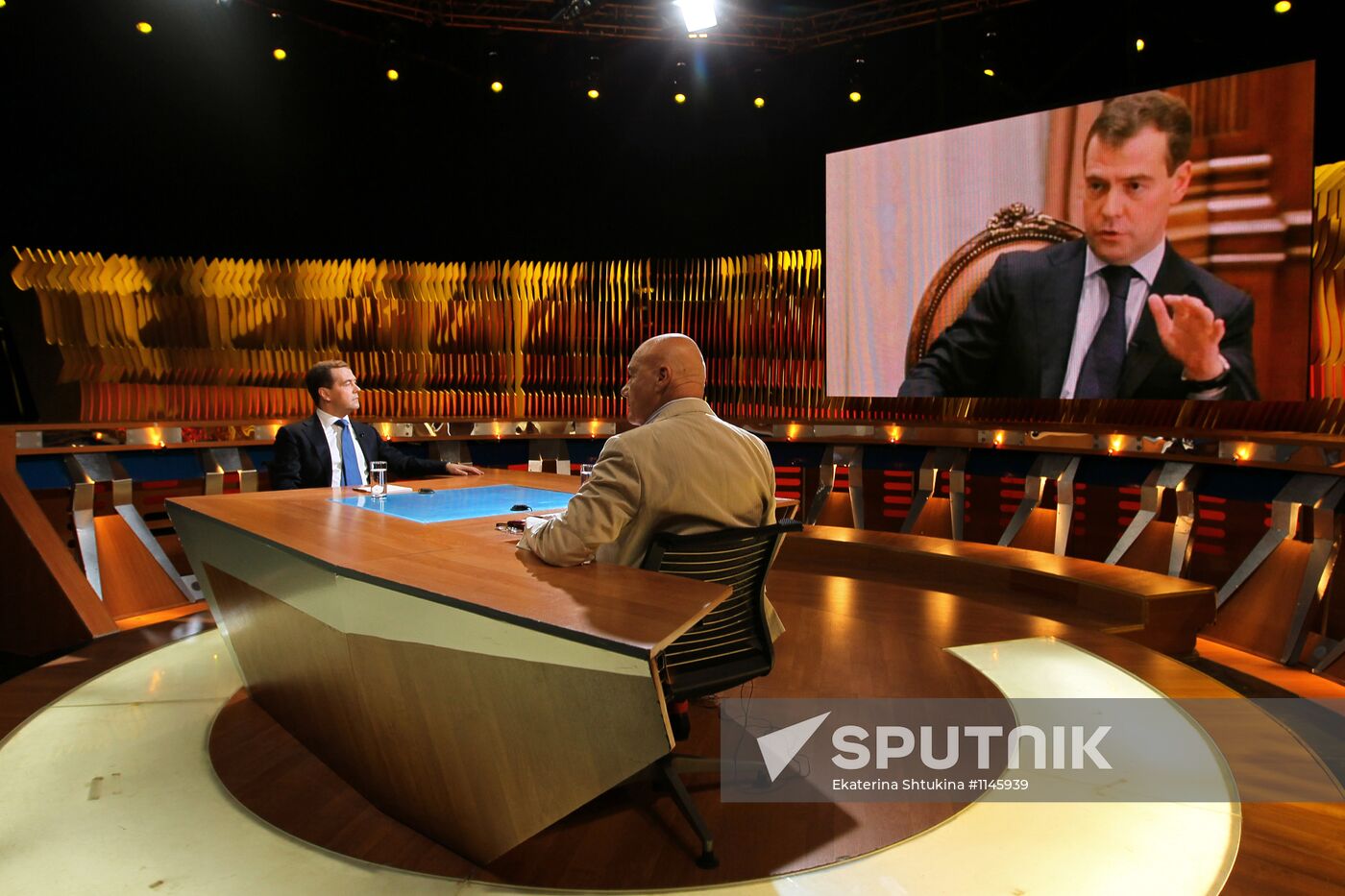 Dmitry Medvedev on Channel One Russia TV program "Pozner"