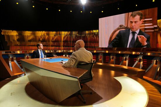 Dmitry Medvedev on Channel One Russia TV program "Pozner"