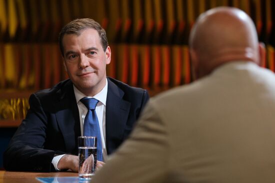 Dmitry Medvedev on Channel One Russia TV program "Pozner"