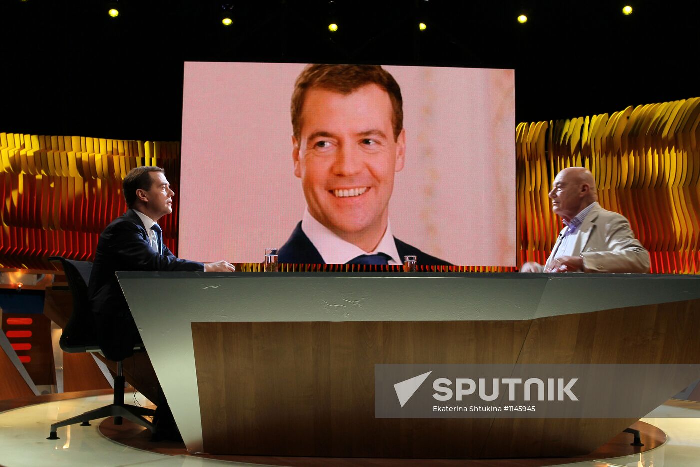 Dmitry Medvedev on Channel One Russia TV program "Pozner"