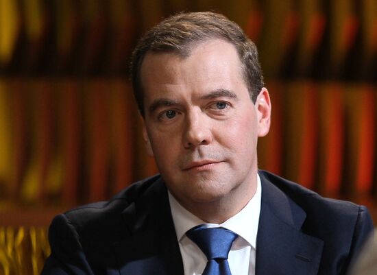 Dmitry Medvedev on Channel One Russia TV program "Pozner"