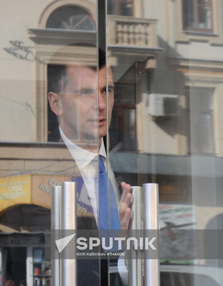 Mikhail Prokhorov announces founding of Civil Platform party