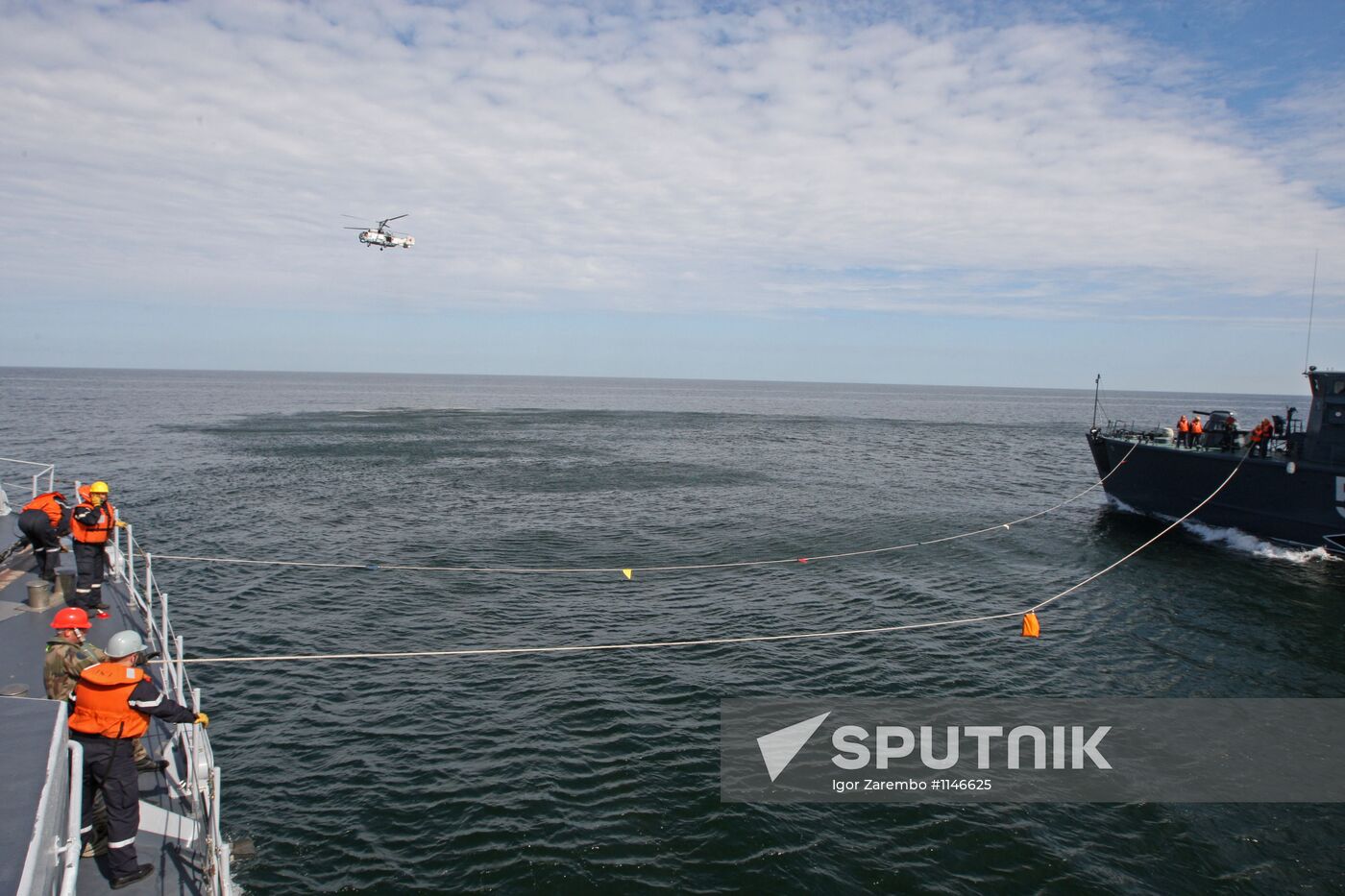 Russian-French minesweeping exercise in Baltic Sea
