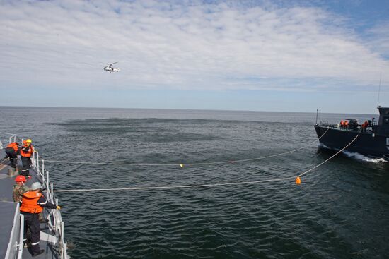 Russian-French minesweeping exercise in Baltic Sea