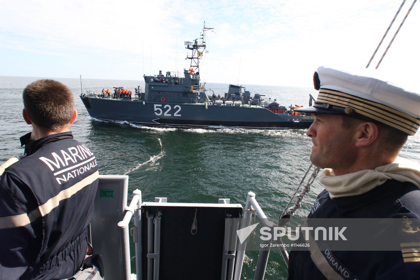 Russian-French minesweeping exercise in Baltic Sea