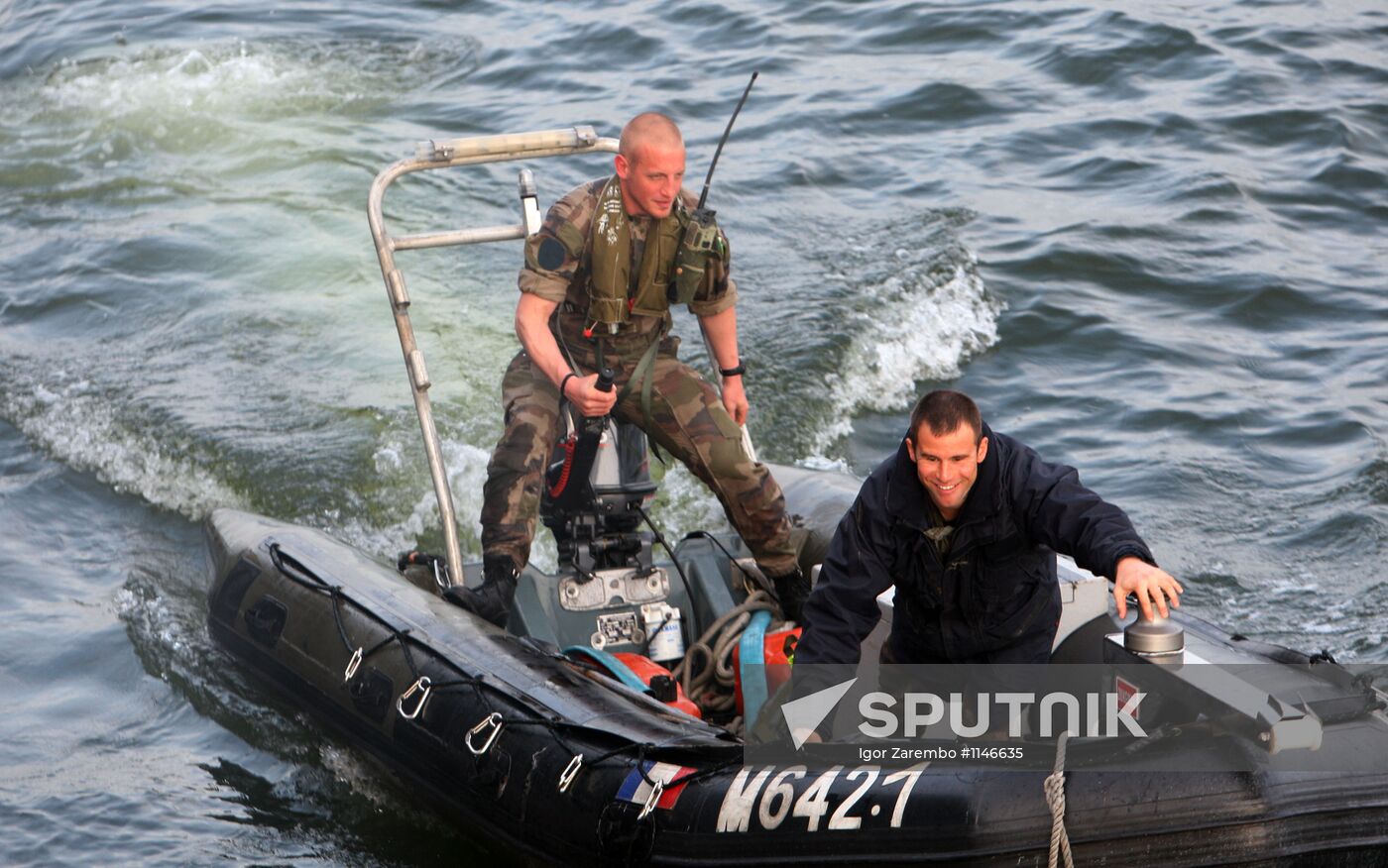 Russian-French minesweeping exercise in Baltic Sea