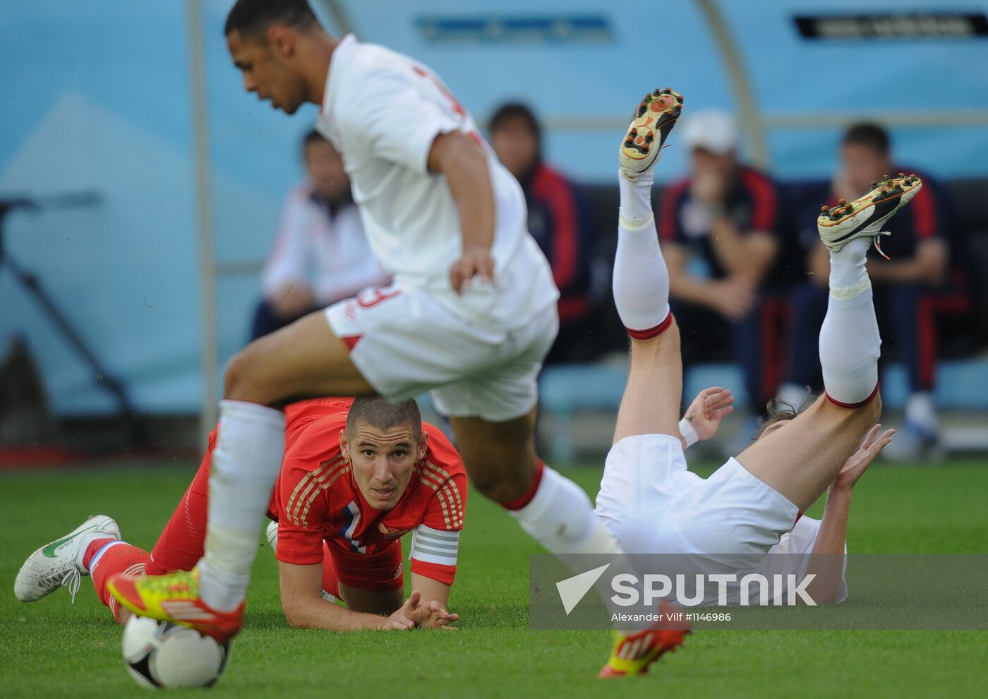 Football "Challenge Cup". Match Russia - England