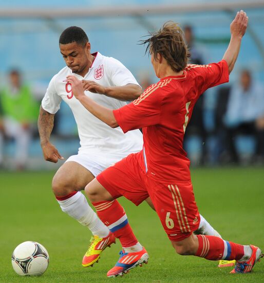 Football "Challenge Cup". Match Russia - England