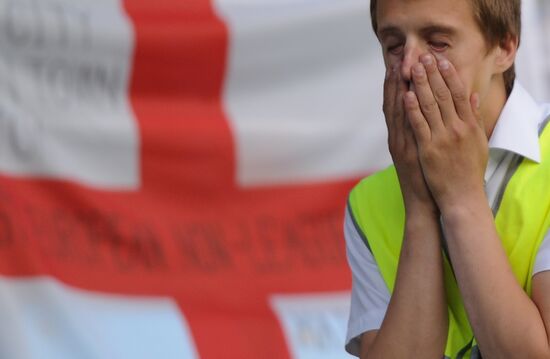 Football "Challenge Cup". Match Russia - England