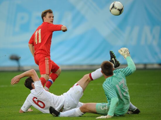 Football "Challenge Cup". Match Russia - England
