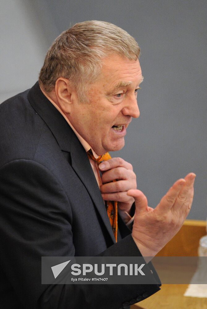 Russian State Duma holds plenary session