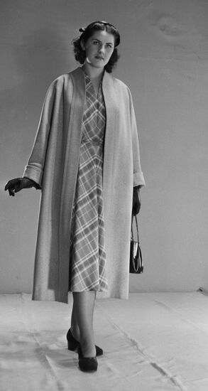 Presenting overcoat and dress