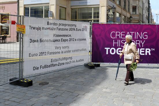Wroclaw before the start of EURO 2012
