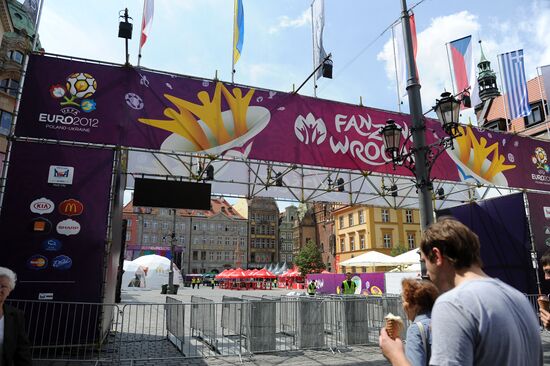 Wroclaw before the start of EURO 2012