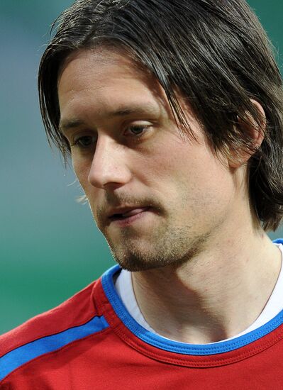 Football. Euro 2012. Czech national team holds training session