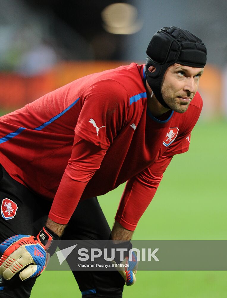 Football. Euro 2012. Czech national team holds training session