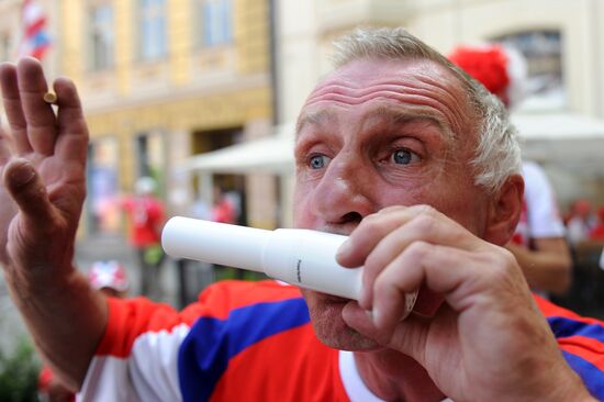 Football. Euro 2012. Russia vs. Czech Republic