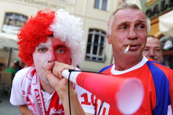 Football. Euro 2012. Russia vs. Czech Republic