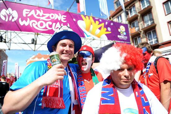 Football. Euro 2012. Russia vs. Czech Republic