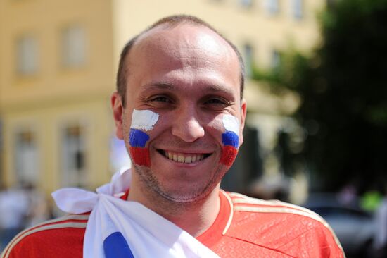 Football. Euro 2012. Russia vs. Czech Republic