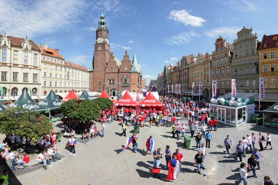Football. Euro 2012. Russia vs. Czech Republic