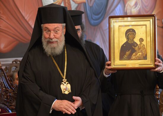 Patriarch Kirill arrives in Cyprus on official visit