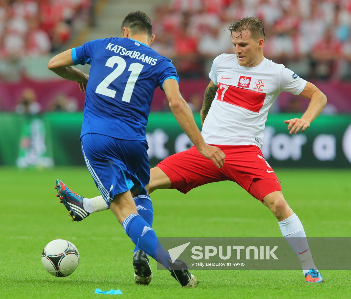 EURO 2012 match between Poland and Greece