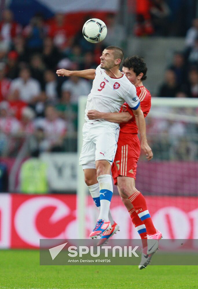 Broadcast of EURO 2012 match between Russia and Czech Republic